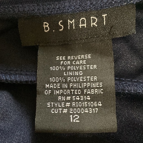 Navy blue full length spaghetti strap dress size 12 - Picture 6 of 7